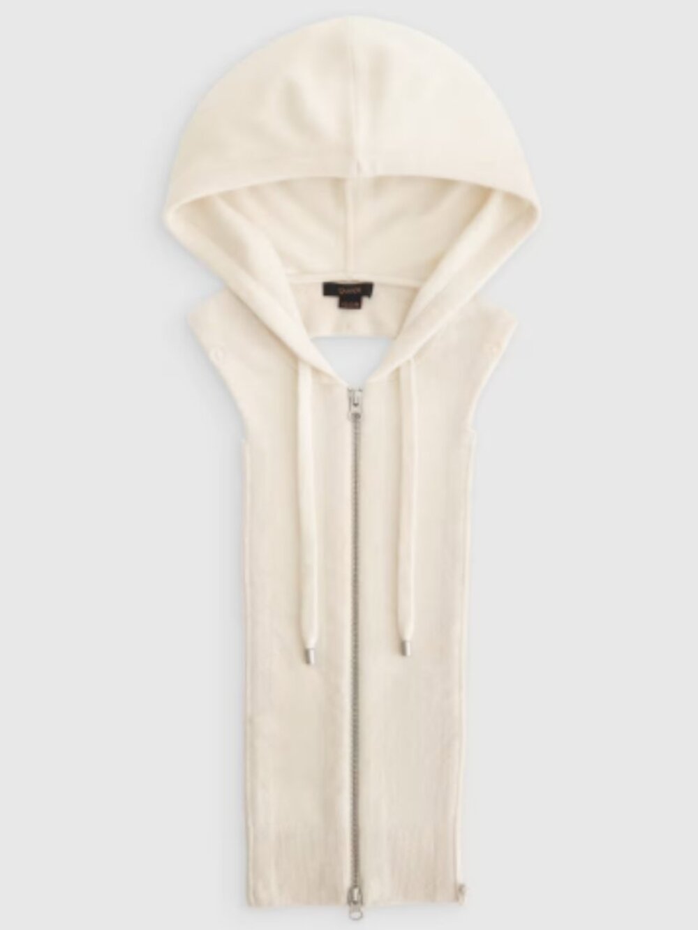 Quince 100% Mongolian Cashmere Hoodie Blazer Insert Ivory - XS/S/M